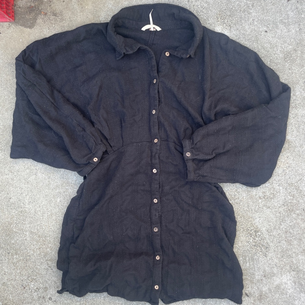Free People Black Mini Dress